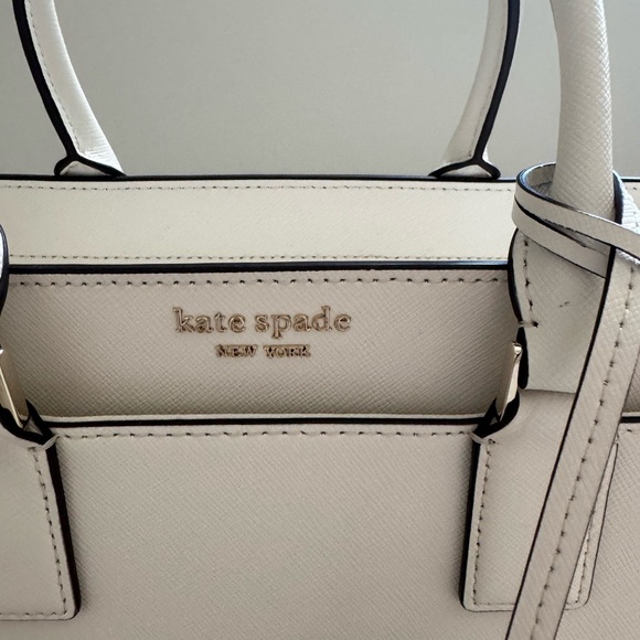 Kate Spade Cream Satchel with Structured Design - Picture 2 of 5
